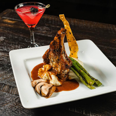 martini and ribs