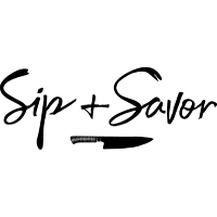Sip and Savor Logo-logo bw