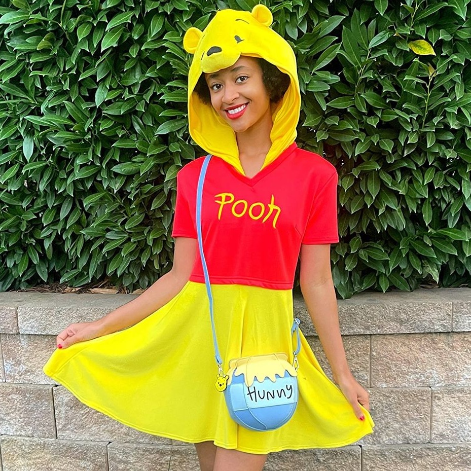 483901827_1045725884251906_6055276623436255561_n Spirit Halloween woman wearing Winnie the Pooh costume