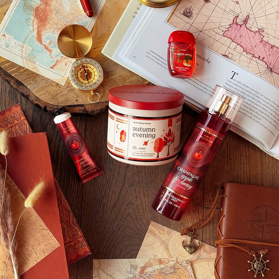 SnapInsta.to_528700608_18542995162016252_3855553966865565453_n Bath and Body Works autumn evening candle and perfume